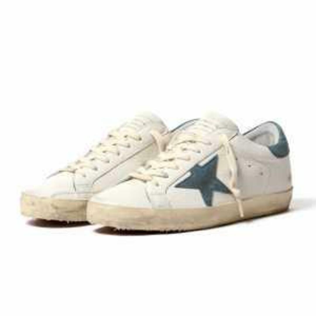 【新品未使用】 GOLDEN GOOSE ゴールデングース メンズ 靴 スニーカー SUPER STAR 白 ホワイト 全5サイズ GMF00101-F003202 【サイズ43/約27.5cm】