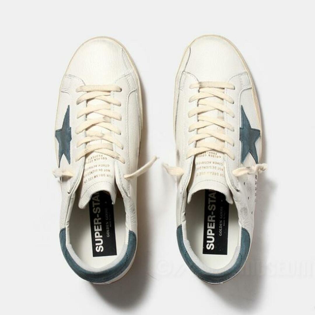 【新品未使用】 GOLDEN GOOSE ゴールデングース メンズ 靴 スニーカー SUPER STAR 白 ホワイト 全5サイズ GMF00101-F003202 【サイズ44/約28cm】