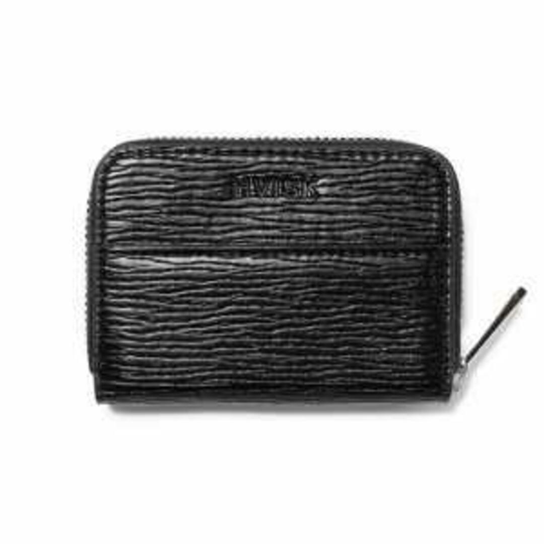 【新品未使用】 ヴィスク HVISK ファスナー ミニ財布 WALLET WAVE ZIP MATTE MOTION マットカラー 009 BLACK H2064 【BLACK】