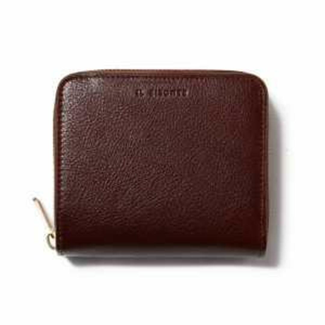 【新品未使用】 イルビゾンテ IL BISONTE 二つ折り財布 ウォレット ラウンドジップ WALLET レザー SSW003-PVX001 【MARRONE】