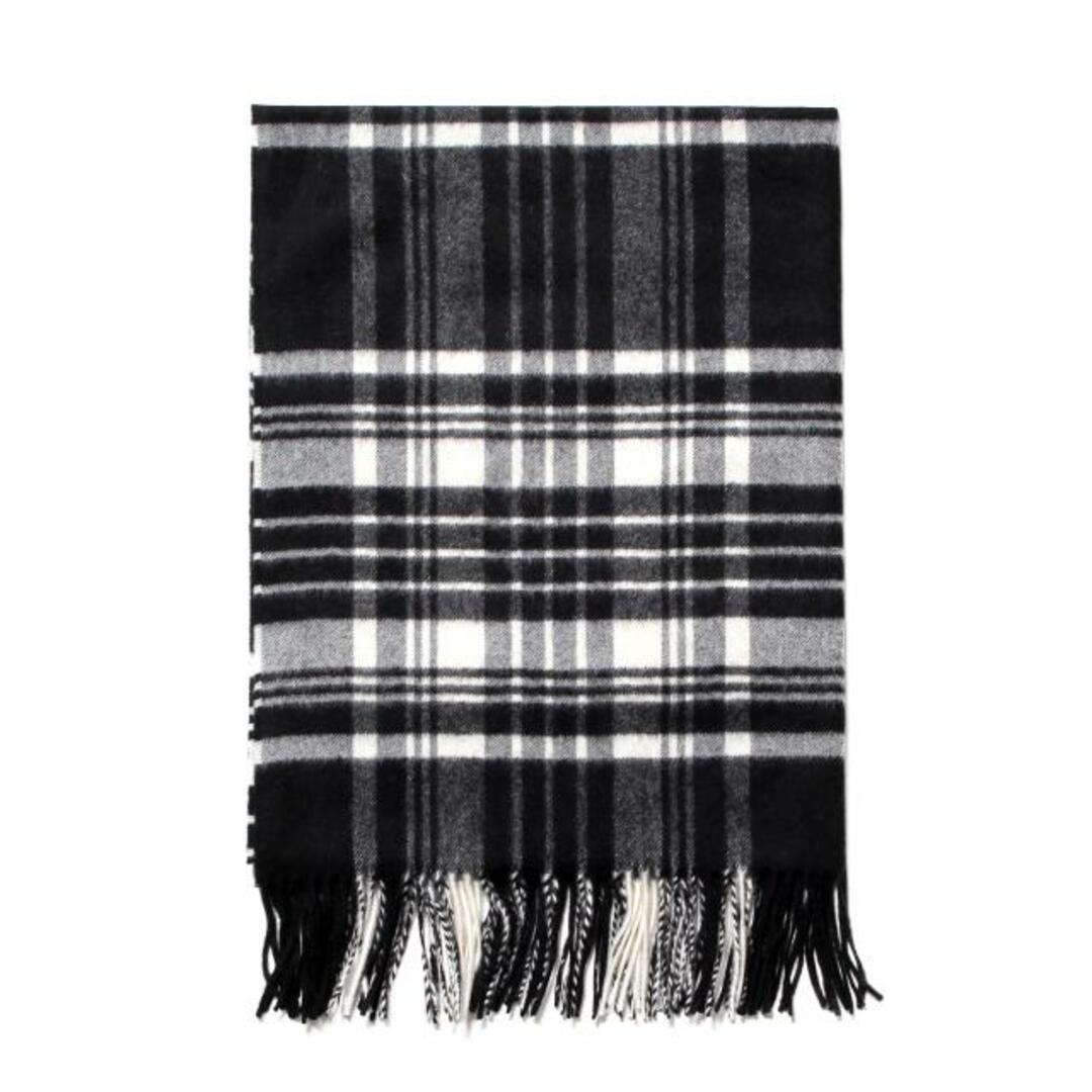 【新品未使用】 ジョンストンズ Johnstons カシミア ストール 大判 カシミヤ Cashmere Tartans Stole WA56 タータンチェック WA000056 【1.BLACK＆WHITE STEWART】並行輸入品