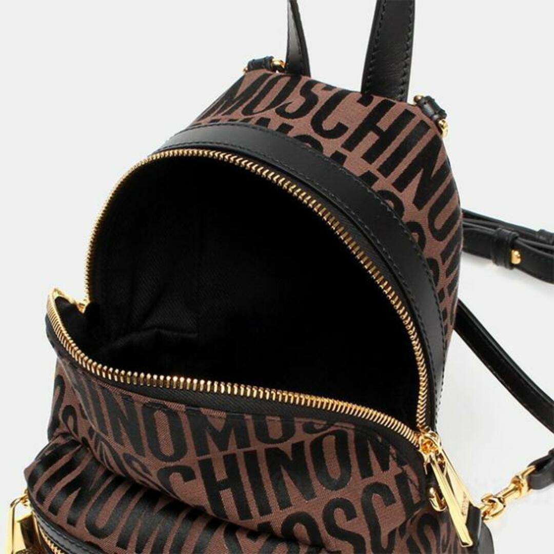 【新品未使用】 MOSCHINO モスキーノ リュック バックパック MONOGRAM LOGO PRINTED BACKPACK A76038268  【FANTASIA MARRONE】