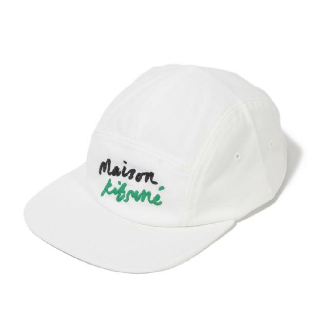 【新品未使用】 MAISON KITSUNE メゾンキツネ キャップ 帽子 MINI HANDWRITING 5P CAP ミニ ハンドライティング 5P キャップ コットン KU06102WW0007 【WHITE】