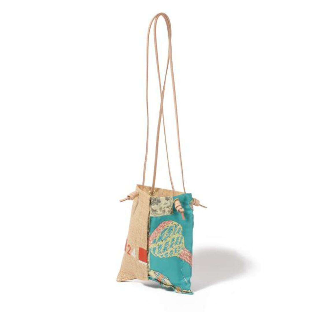 【新品未使用】 マニプリ MANIPURI バッグ PRINT TOTE S RAFFIA×WICKERBOTTLE ポリエステル コットン レザー 天然草木(ラフィア) サックス 111252006 【SAX】