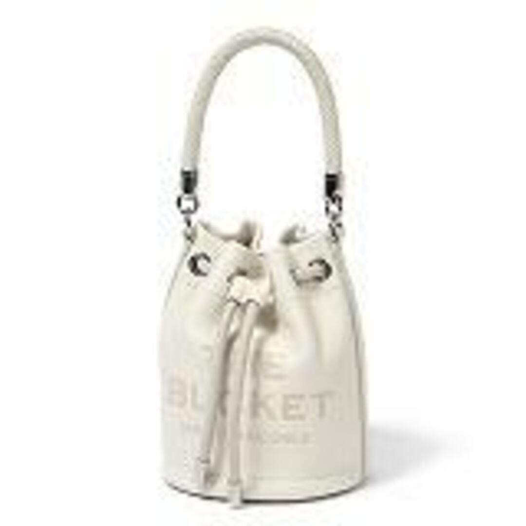 【新品未使用】 MARC JACOBS マークジェイコブス ハンドバッグ ショルダー THE LEATHER MICRO BUCKET BAG ザ レザーバケットバッグマイクロ レザー 2S3HCR058H03 【COTTON/SILVER】