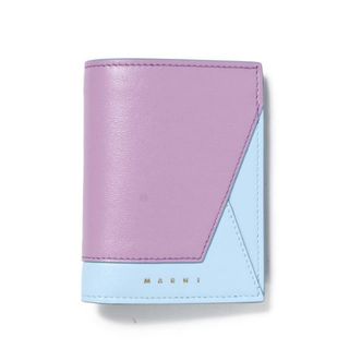 マルニ(Marni)の【新品未使用】 MARNI マルニ 財布 二つ折り財布 BILLFOLD W/COINPURSE PFMO0055U1P2644 【LIGHT LILA/POWDER BLUE】(財布)