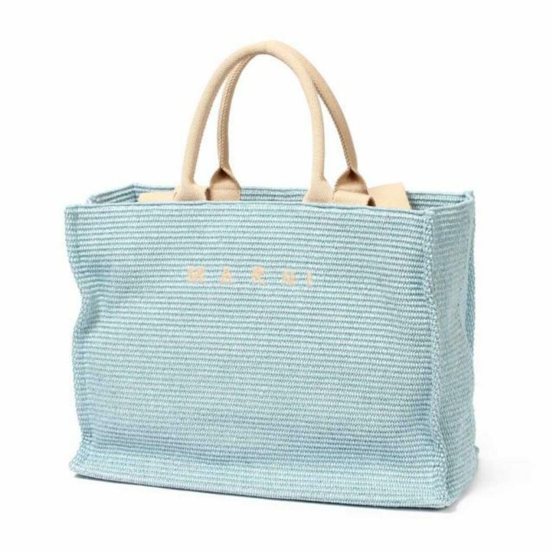 【新品未使用】 MARNI マルニ ラージトートバッグ SHMP0078U0P3860 【LIGHT BLUE/NATURAL】