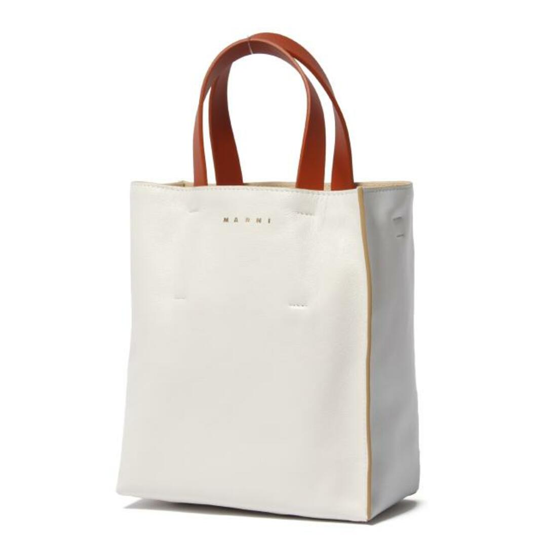 【新品未使用】 MARNI マルニ レザー MUSEO SOFT ミニバッグ ハンドバッグ ショルダーバッグ SHMP0040Q0P2644  【LILY WHITE/CLOUD/DUST APRICOT】 | フリマアプリ ラクマ