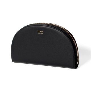 【新品未使用】 オーエーディーニューヨーク OAD NEW YORK 長財布 ラウンドジップ Dia Continental Mirror Wallet 半月型 レザー OAD057 【TRUE BLACK】