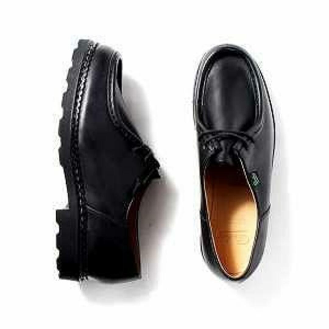 【新品未使用】 パラブーツ Paraboot ミカエル MICHAEL チロリアン レザーシューズ 革靴 ノワール Lisse Noir ブラック BLA 【EU43：約27.5cm】