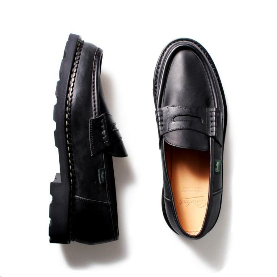 【新品未使用】 パラブーツ Paraboot ランス REIMS ローファー レザーシューズ 革靴 ノワール Lisse Noir ブラック BLACK 【UK9/約27.5cm】