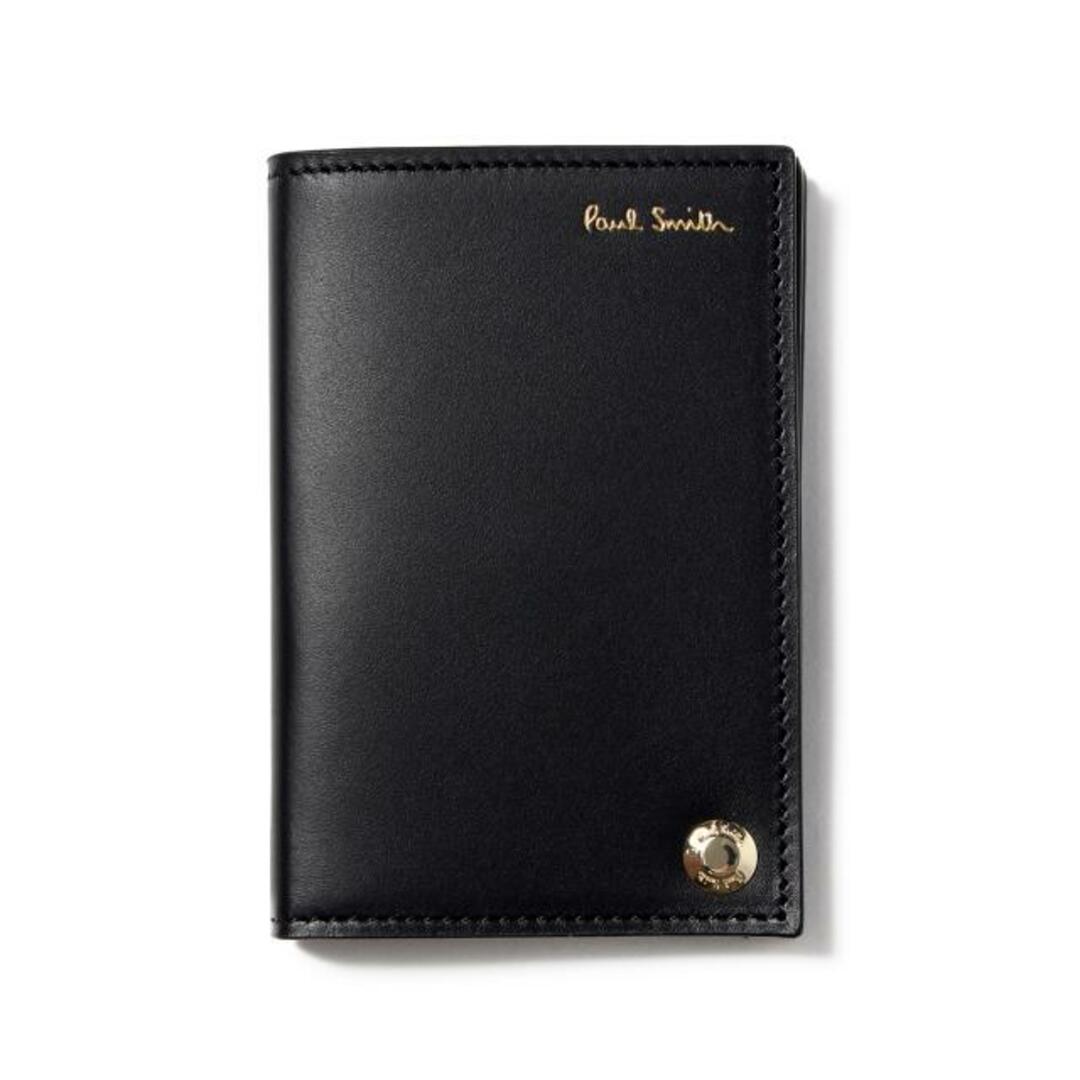 【新品未使用】 ポールスミス Paul Smith カードホルダー CARD HOLDER レザー ブラック グリーン M1A-6341-BMULT 【BLACK】