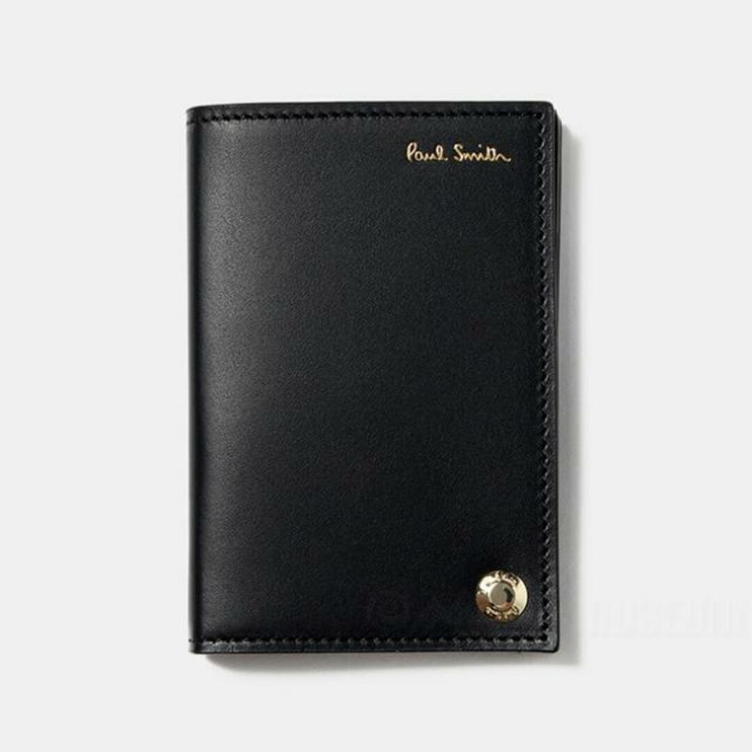 【新品未使用】 ポールスミス Paul Smith カードホルダー CARD HOLDER レザー ブラック グリーン M1A-6341-BMULT 【BLACK】