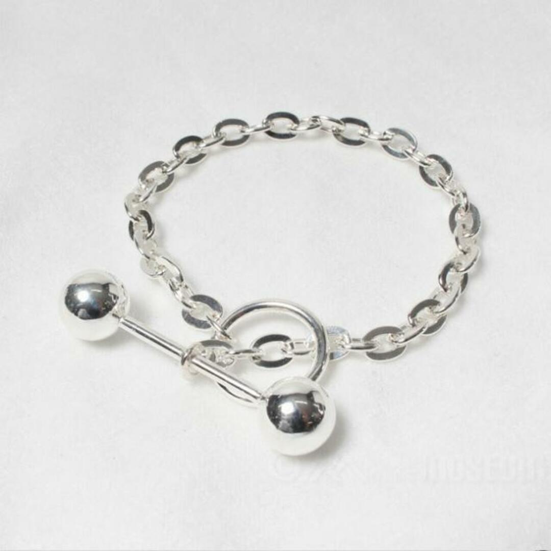 【新品未使用】 SASKIA DIEZ サスキアディツ ブレスレット アクセサリー BARBELLE BRACELET バーベルブレスレット シルバー 051.02.01.170.09.20 【SILVER】