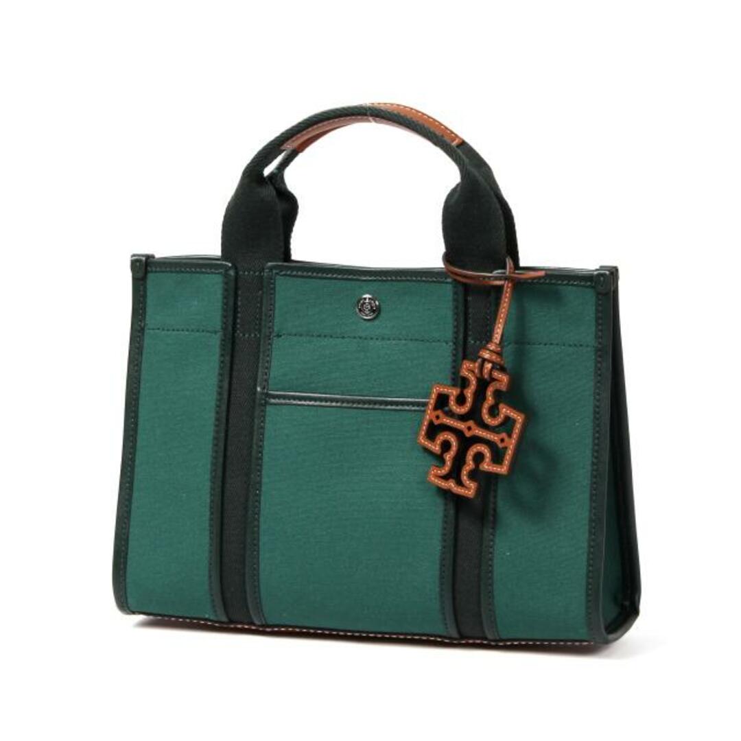 【新品未使用】 Tory Burch トリーバーチ トートバッグ ショルダーバッグ ツイル スモール トート Twill Small Tote 142577 【DEEP GREEN】