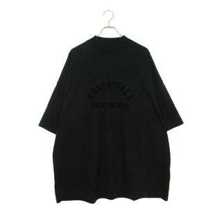 フィアオブゴッド(FEAR OF GOD)のフォグ  ESSENTIALS SS TEE JET BLACK フロントロゴTシャツ メンズ L(Tシャツ/カットソー(半袖/袖なし))