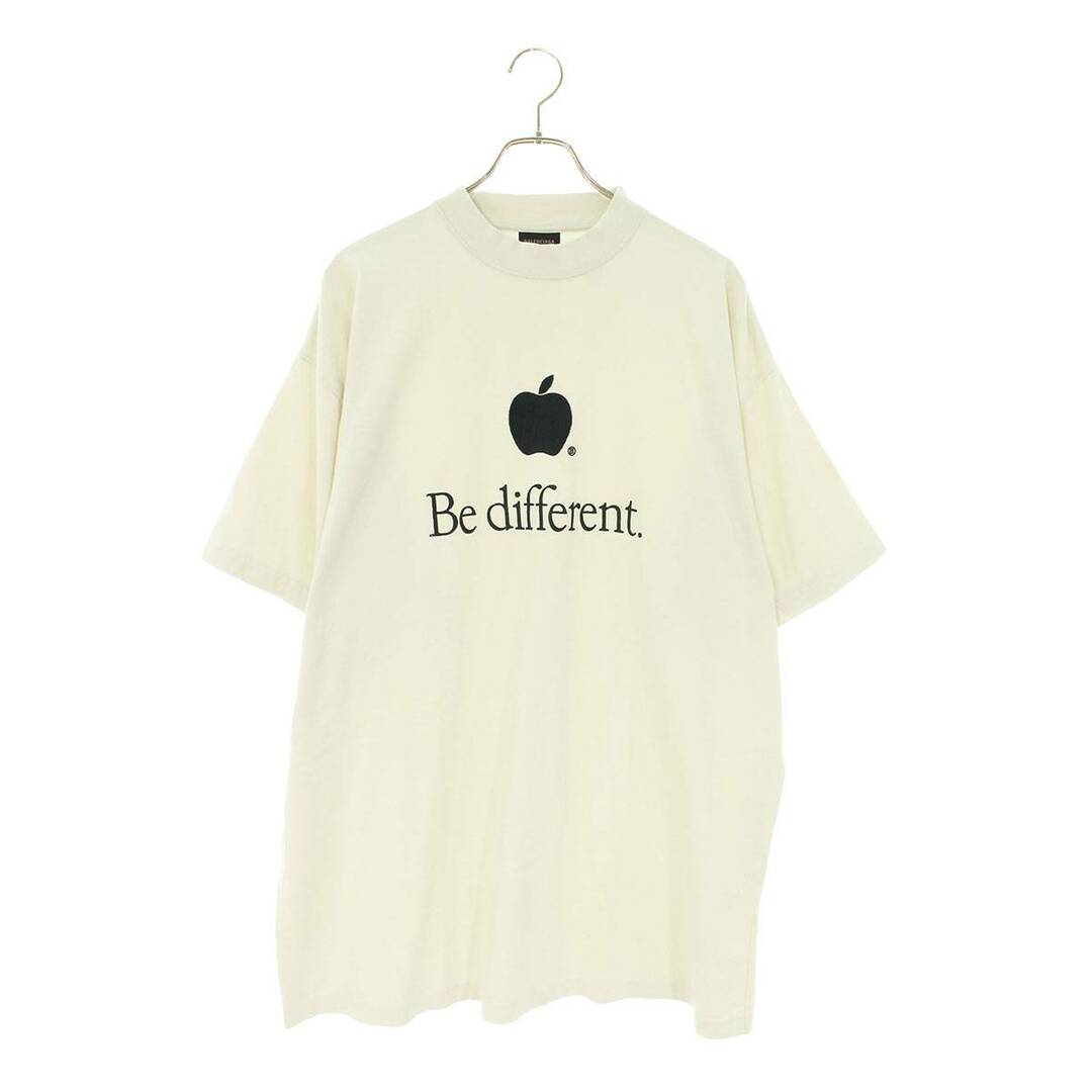 バレンシアガ 22AW 712398 TNVB3 Be different刺繍Tシャツ メンズ 2