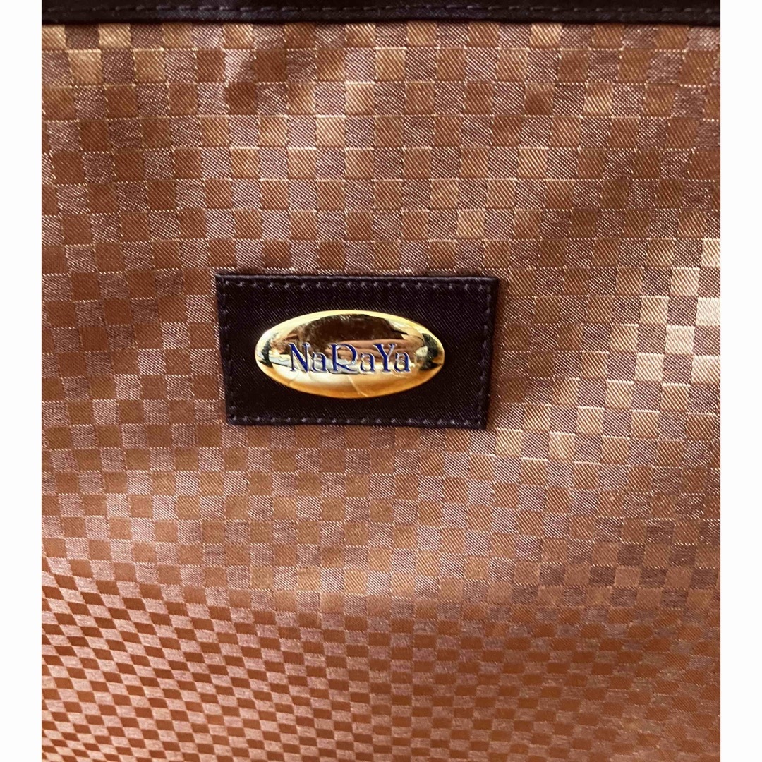 NaRaYa(ナラヤ)のバック　カバン　ナラヤ　ブラウン　茶色　 レディースのバッグ(ハンドバッグ)の商品写真