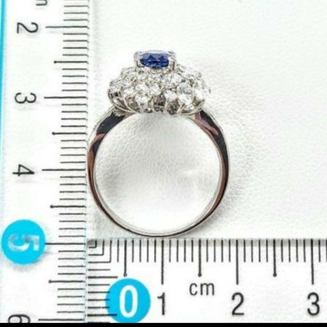 【鑑別書付】【新品】【非加熱】 ノンヒート サファイア リング 1.08ct レディースのアクセサリー(リング(指輪))の商品写真