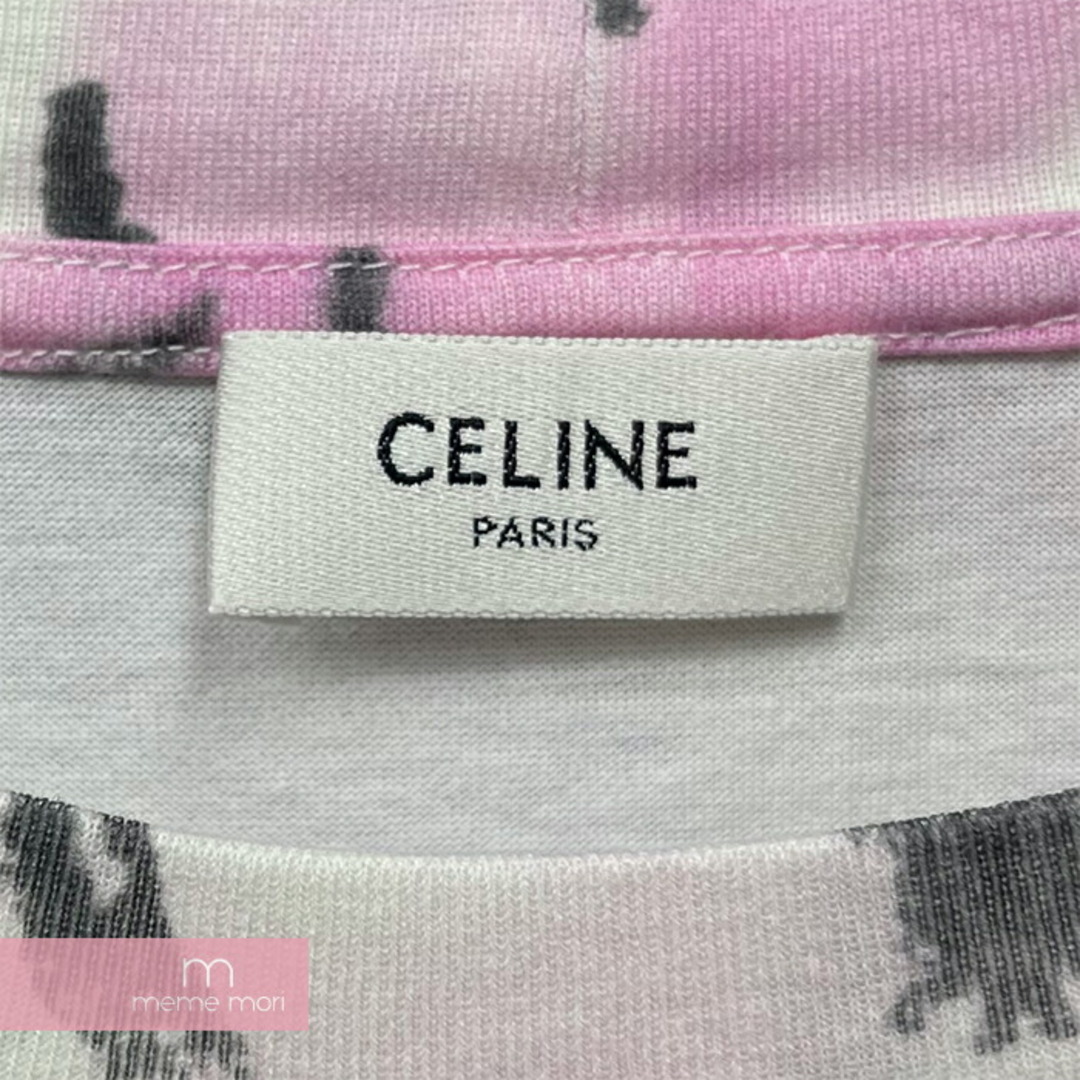 celine(セリーヌ)のCELINE 2023SS Loose Tee In Cotton Jersey Multicolor Pastel 2X59G649V セリーヌ コットンジャージールーズTシャツ マルチkラーパステル 半袖カットソー ロゴプリント タイダイ マルチカラー サイズM【230730】【新古品】【me04】 メンズのトップス(Tシャツ/カットソー(半袖/袖なし))の商品写真