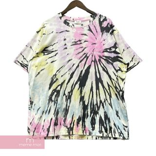 セリーヌ(celine)のCELINE 2023SS Loose Tee In Cotton Jersey Multicolor Pastel 2X59G649V セリーヌ コットンジャージールーズTシャツ マルチkラーパステル 半袖カットソー ロゴプリント タイダイ マルチカラー サイズM【230730】【新古品】【me04】(Tシャツ/カットソー(半袖/袖なし))