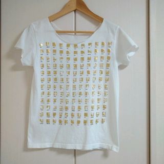 グラニフ(Graniph)のgraniph グラニフ 金色プリントTシャツ Sサイズ(Tシャツ(半袖/袖なし))