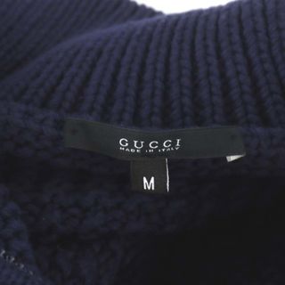 グッチ GUCCI ドライバーズ ニット セーター ジップアップ M 紺