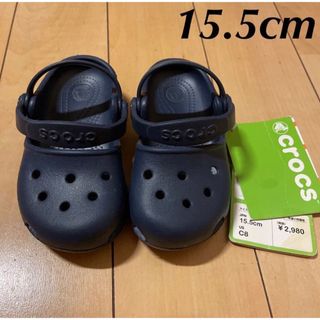 クロックス(crocs)の新品 3278円 クロックス サンダル 15.5cm タグ付 未使用 ネイビー(サンダル)