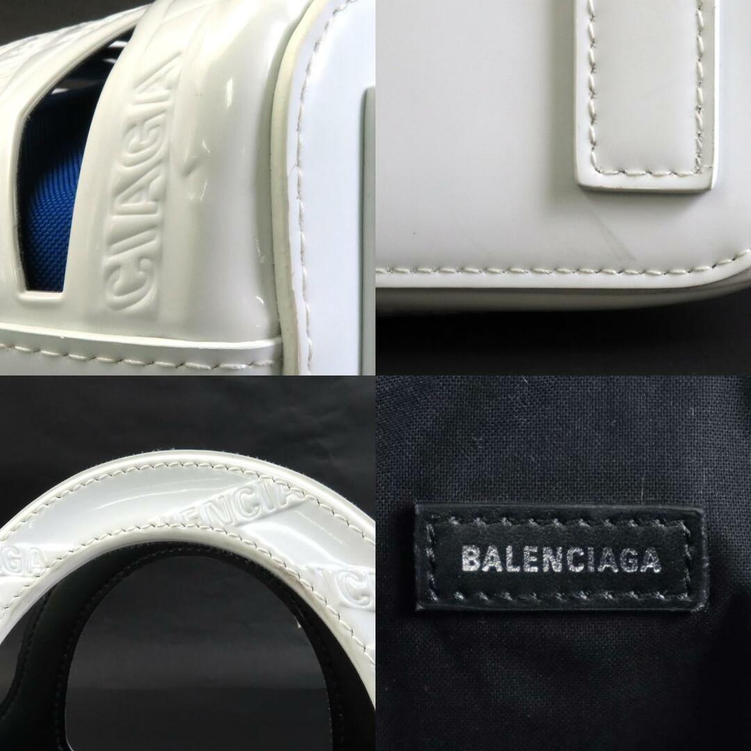 Balenciaga(バレンシアガ)のバレンシアガ BALENCIAGA ハンドバッグ 斜め掛けショルダーバッグ パテントレザー ホワイト レディース 630708 送料無料【中古】 h29596f レディースのバッグ(ハンドバッグ)の商品写真