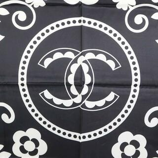 シャネル CHANEL スカーフ シルク ブラック×ホワイト×ピンク レディース 送料無料 h29599f