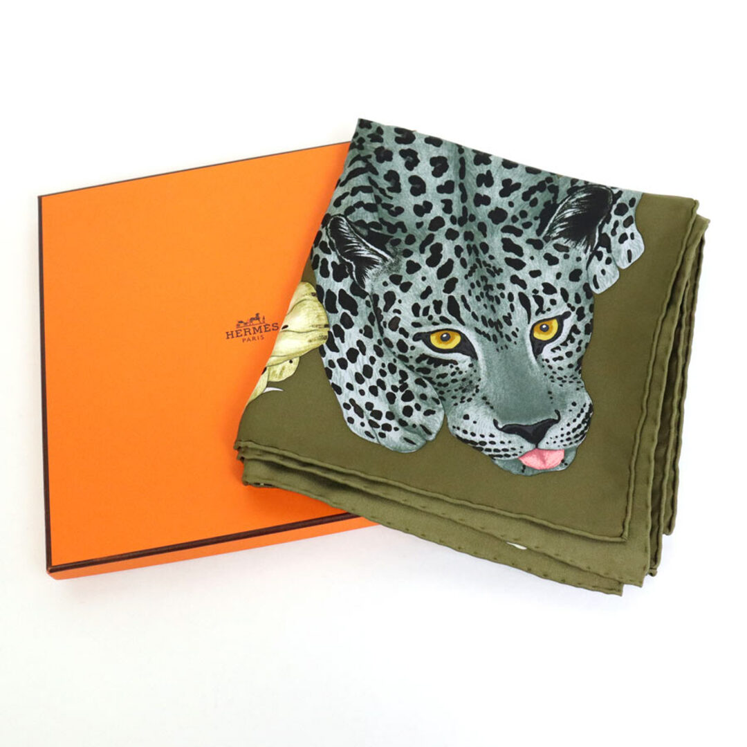 Hermes - エルメス HERMES スカーフ カレ90 LAZY LEOPARDESSES