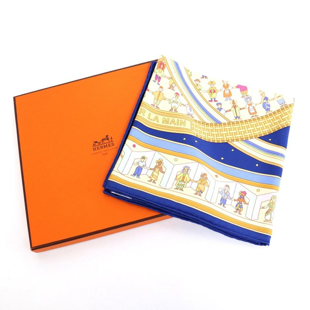 Hermes - エルメス HERMES スカーフ カレ90 DONNER LA MAIN 手を差し