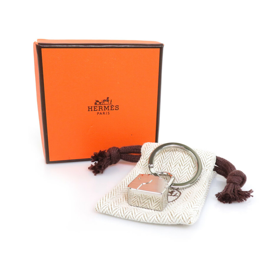 Hermes - エルメス HERMES キーリング カデナ ホース メタル シルバー