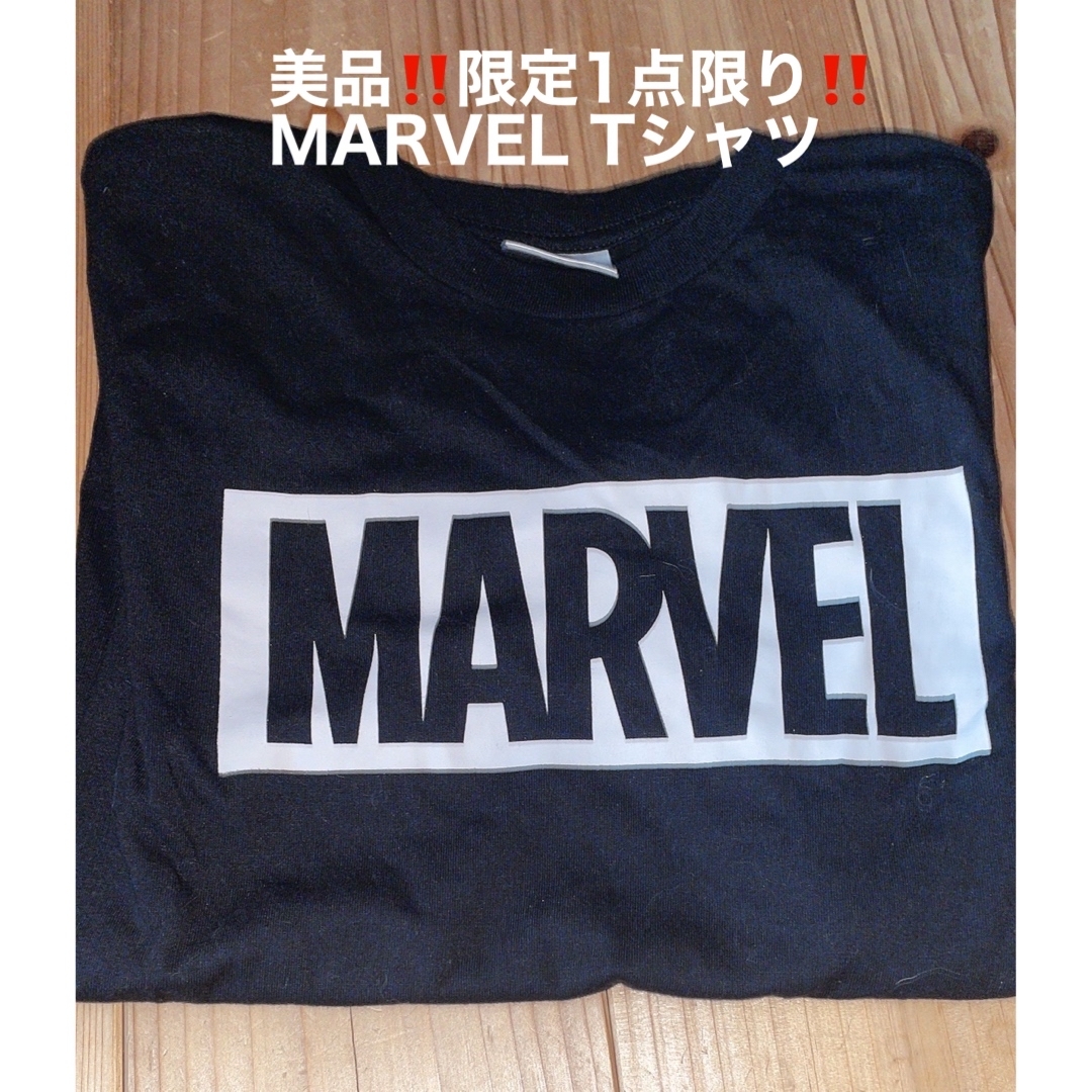 MARVEL(マーベル)の【美品！処分価格★】大特価！マーベル MARVEL 黒 Tシャツ メンズのトップス(Tシャツ/カットソー(半袖/袖なし))の商品写真