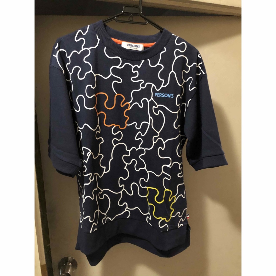 PERSON'S(パーソンズ)の新品　PERSONS　パーソンズ　パズルプリントショートズリーブTシャツ　S レディースのトップス(Tシャツ(半袖/袖なし))の商品写真