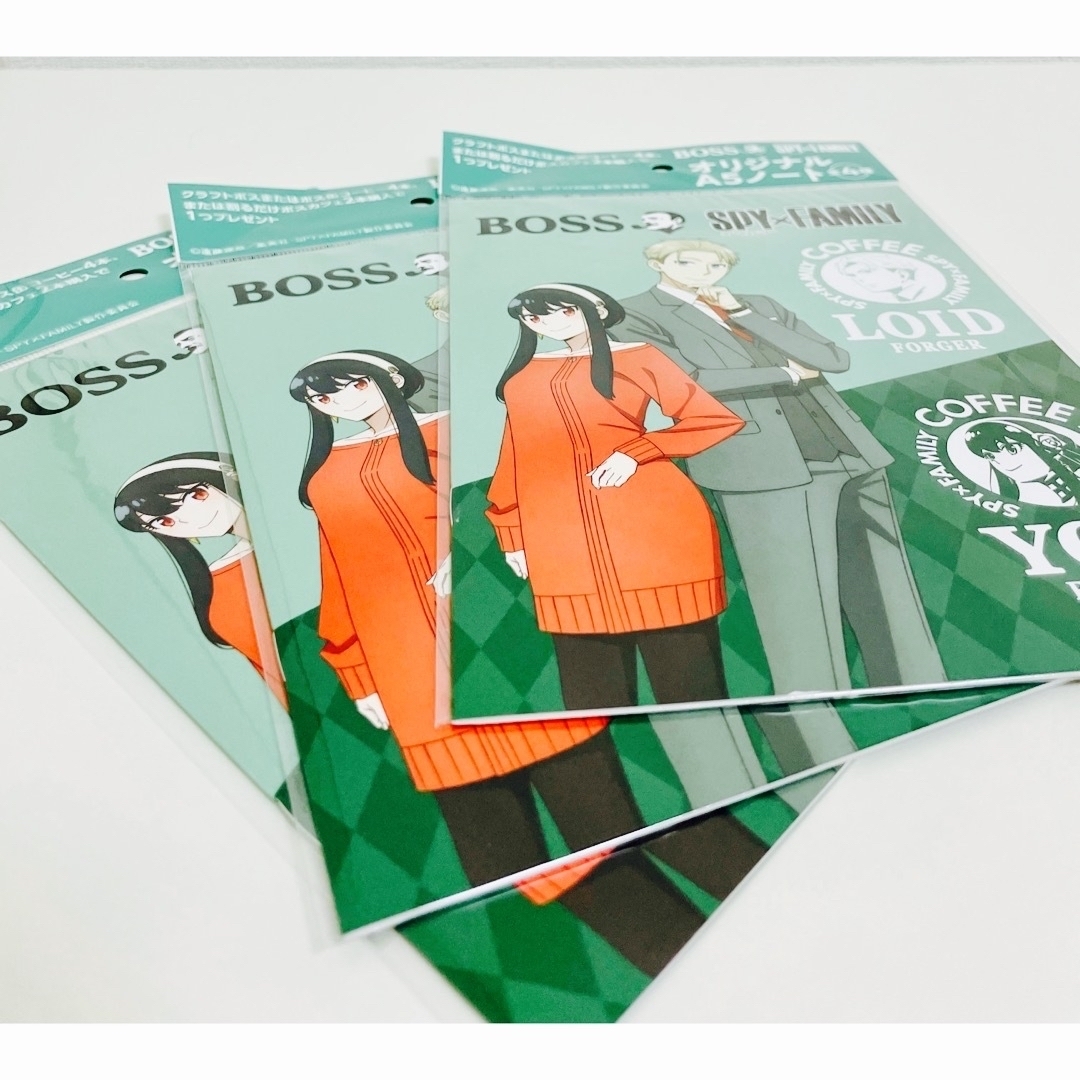 BOSS(ボス)のクラフトボス❤︎スパイ×ファミリーコラボ ヨルオリジナルA5 ノート3冊セット エンタメ/ホビーのアニメグッズ(その他)の商品写真