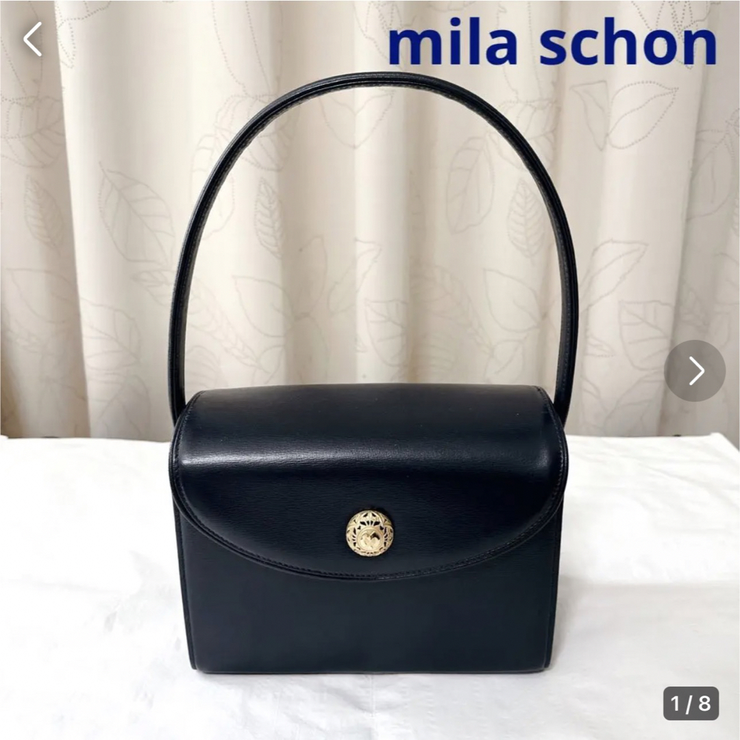 mila schon　ミラショーン　フォーマル　ハンドバッグ　ブラック