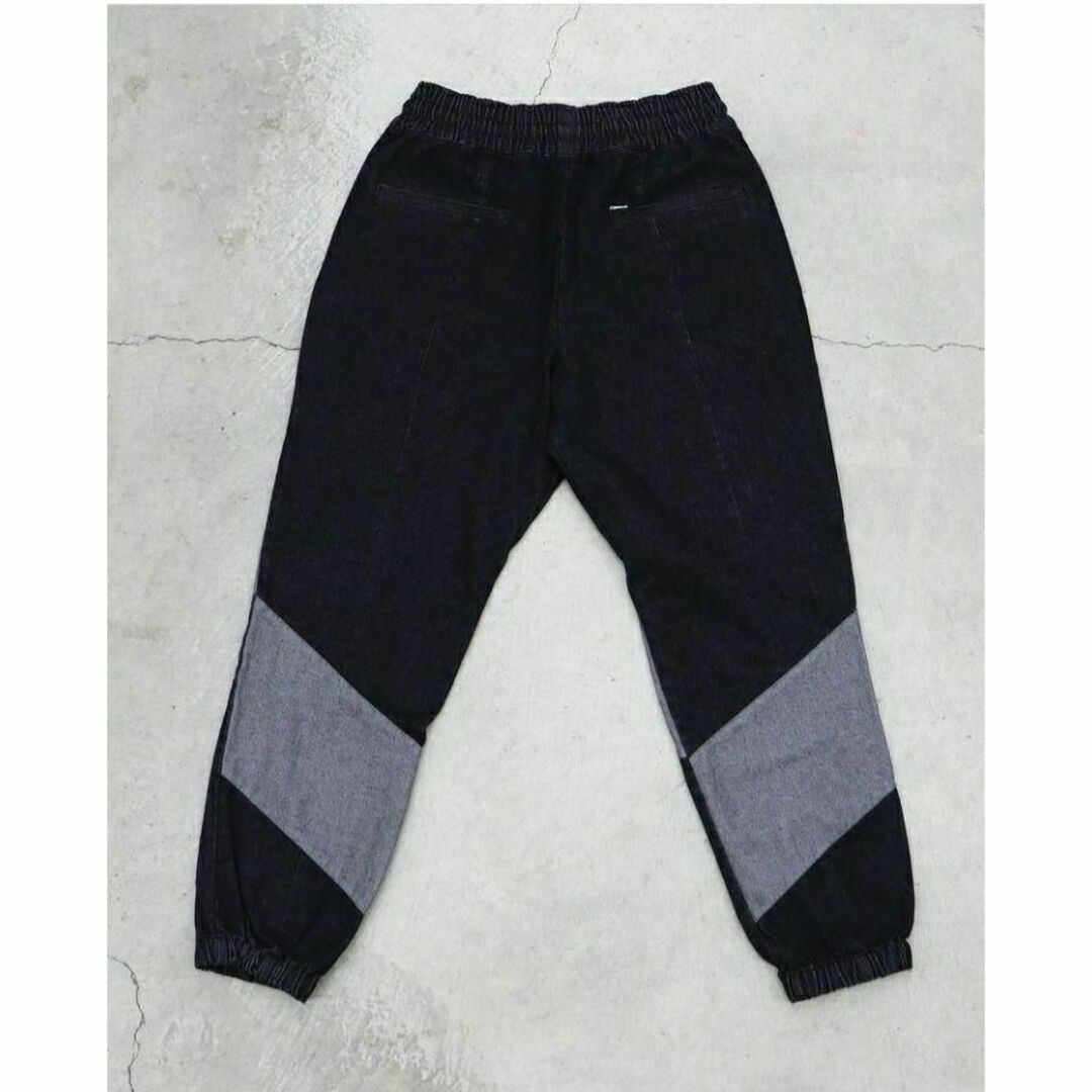 SAPEur DENIM TRACK PANTS ブラック XLサイズ デニム黒