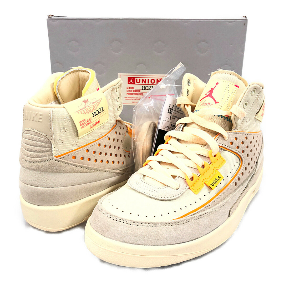 NIKE ナイキ × UNION 品番DN3802-200 AIR JORDAN 2 RETRO SP シューズ スニーカー グレー×ベージュ サイズUS6.5=24.5cm 正規品 / 31440