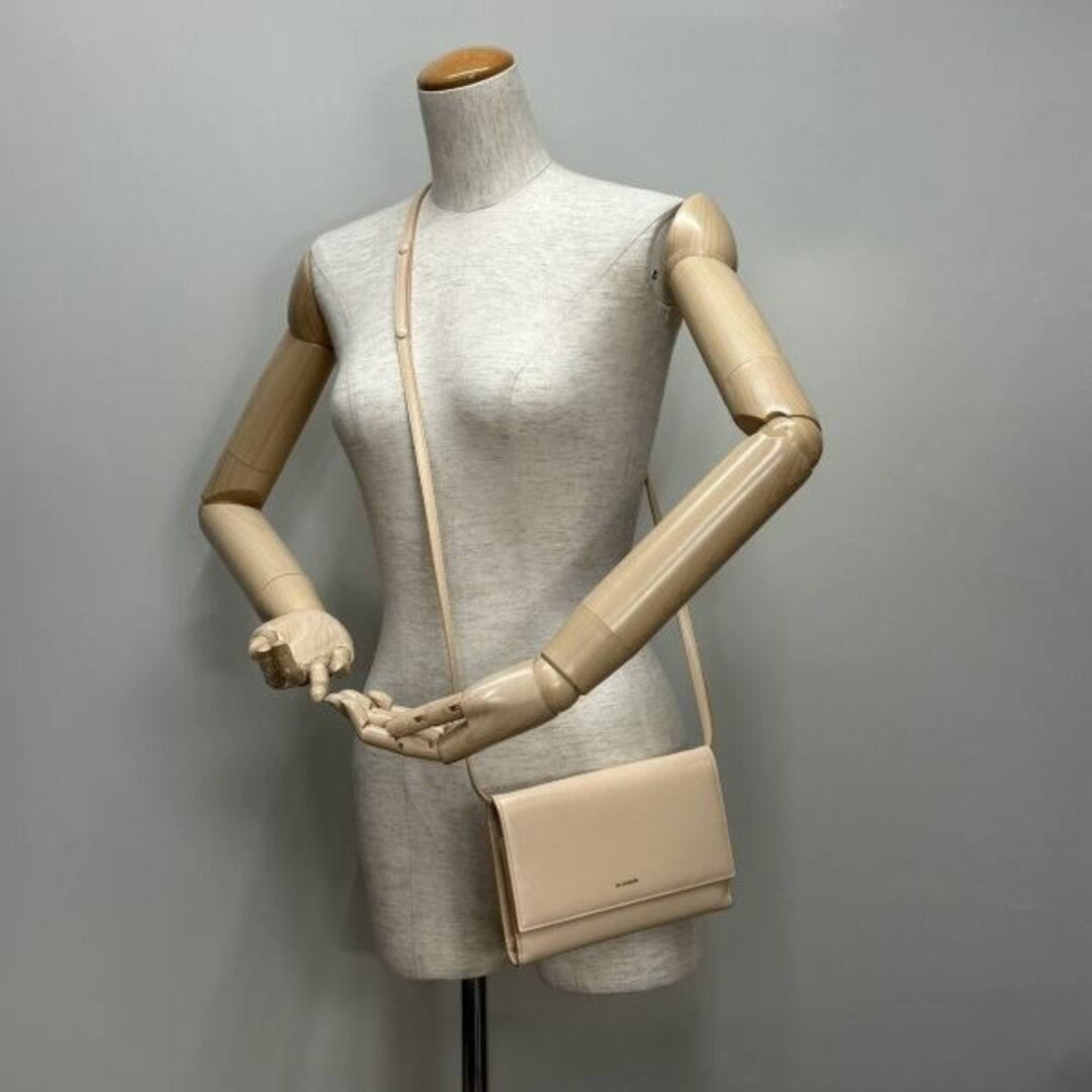 Jil Sander(ジルサンダー)のジルサンダー/ショルダーウォレット/3つ折/ベージュ 【BAG4115】 レディースのバッグ(ショルダーバッグ)の商品写真