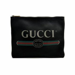 グッチ(Gucci)のグッチ/ポートフォリオクラッチバッグ/レザー/黒/500981【BAG4117】(セカンドバッグ/クラッチバッグ)