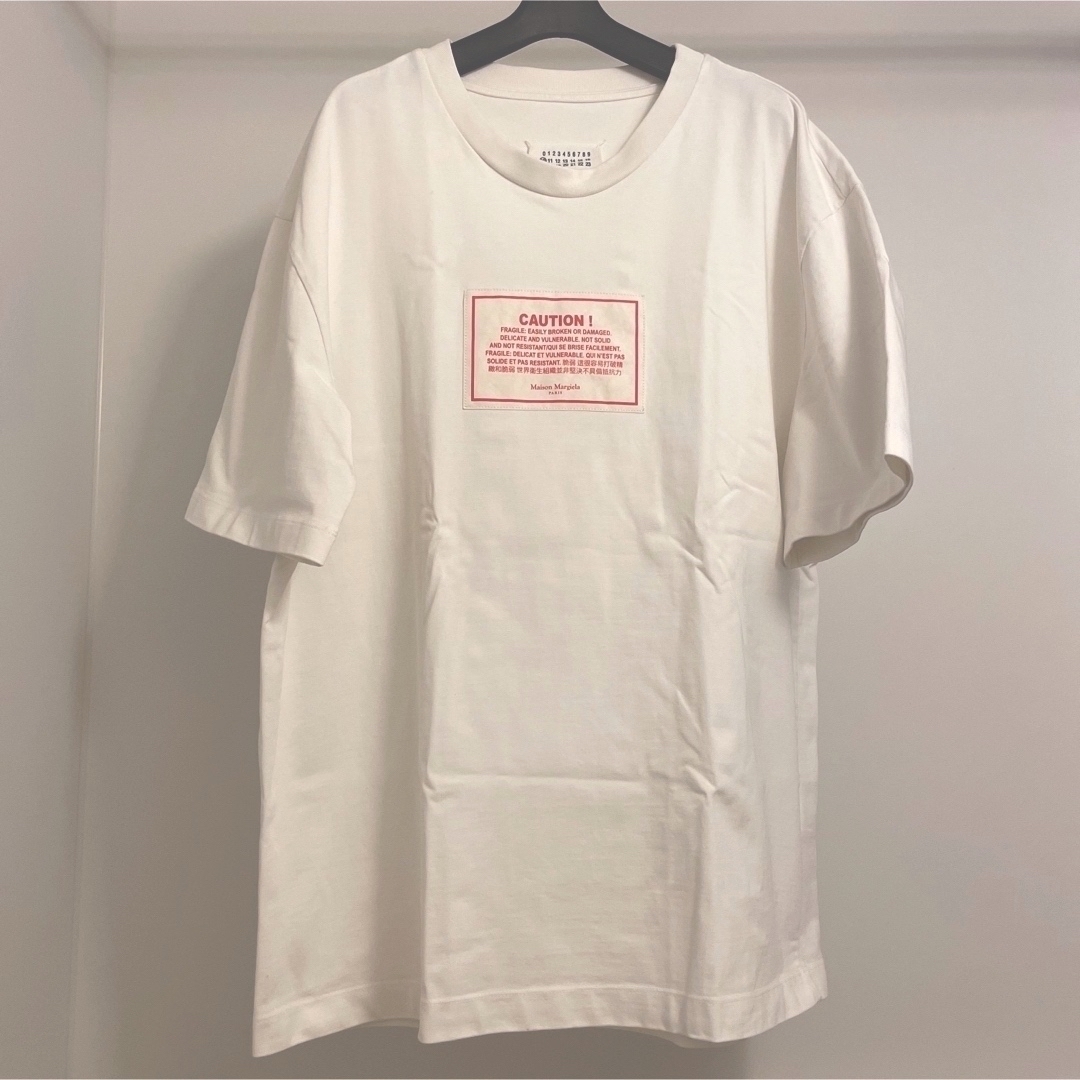 メゾンマルジェラ Maison Margiela CAUTION Tシャツ48メンズ