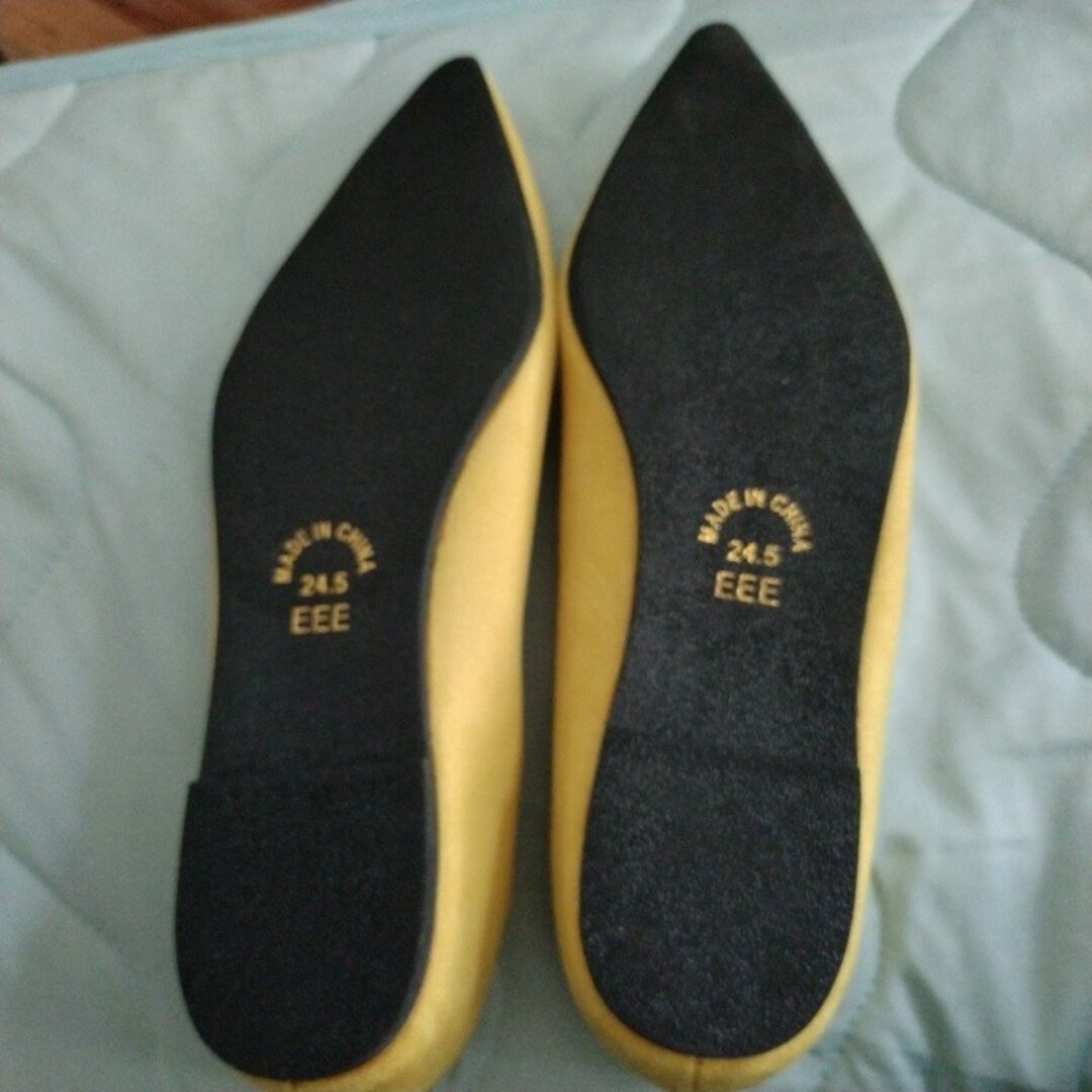 レディース ヒール パンプス 靴 黄色 1