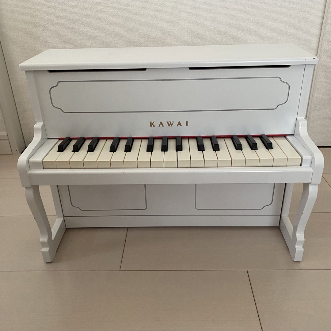 カワイ 1152 ミニピアノホワイト KAWAI アップライトピアノタイプ