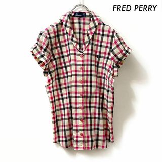 フレッドペリー(FRED PERRY)のFRED PERRY フレッドペリー★チェック柄 半袖シャツ ブラウス(シャツ/ブラウス(半袖/袖なし))