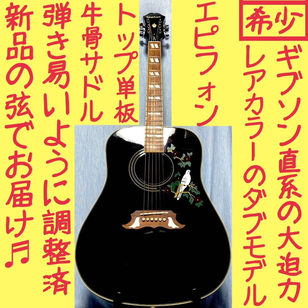 売り専門店 【希少☆牛骨☆ギブソン直系】Epiphone☆エピフォン☆DOVE