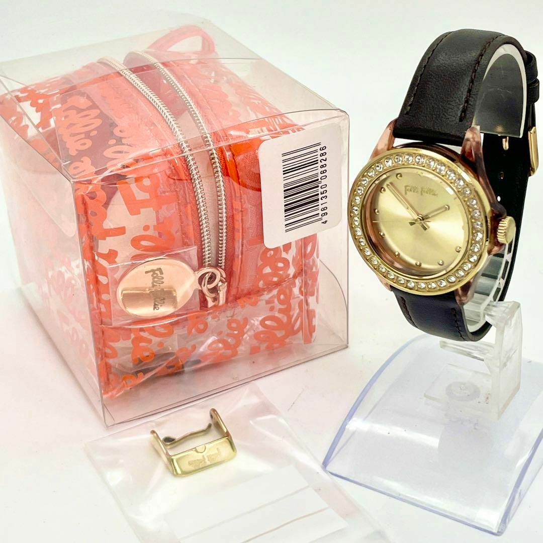 Folli Follie(フォリフォリ)の470 Folli Follie フォリフォリ時計　レディース腕時計　ブラウン レディースのファッション小物(腕時計)の商品写真