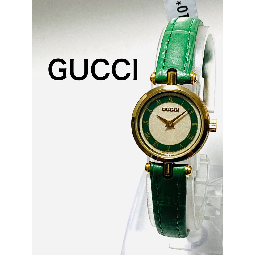 美品! GUCCI グッチ 電池u0026ベルト新品交換済み レディース腕時計