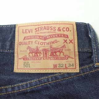 LEVI'S VINTAGE CLOTHING リーバイス ヴィンテージクロージング アメリカ製 1966年モデル 501XX JEANS  セルビッチコーンデニム 66501-0128 32 Indigo ジーンズ パンツ 米国製 ボタンフライ ボトムス【中古】【LEVI'S  VINTAGE ...