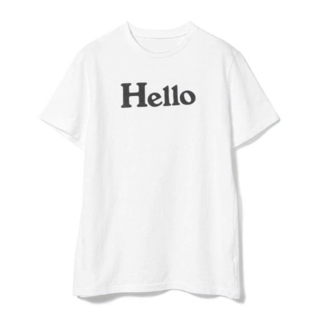 ZARA(ザラ)のインポート ロゴ Tシャツ HELLO ハロー レディース ホワイト 白 レディースのトップス(Tシャツ(半袖/袖なし))の商品写真